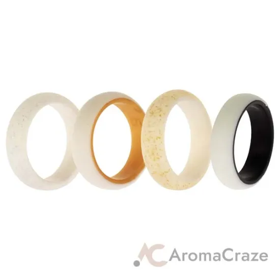 Picture of Silicone Wedding 2Layer Ring Set - Bride by ROQ for Women - 4 x 5 mm Ring