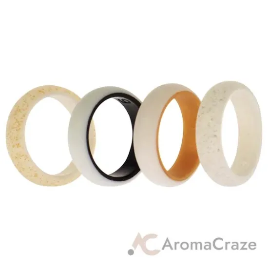 Picture of Silicone Wedding 2Layer Ring Set - Bride by ROQ for Women - 4 x 6 mm Ring