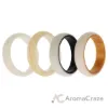 Picture of Silicone Wedding 2Layer Ring Set - Bride by ROQ for Women - 4 x 8 mm Ring