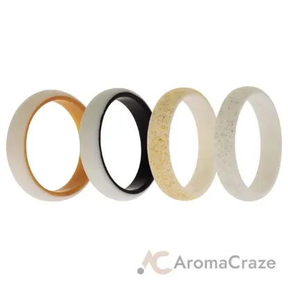 Picture of Silicone Wedding 2Layer Ring Set - Bride by ROQ for Women - 4 x 11 mm Ring