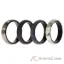 Picture of Silicone Wedding Twin Brushed 6mm Ring Set - Marble by ROQ for Women - 4 x 10 mm Ring