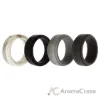 Picture of Silicone Wedding Step Ring Set - Marble by ROQ for Men - 4 x 6 mm Ring