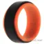 Picture of Silicone Wedding Step Ring - Orange-Black by ROQ for Men - 7 mm Ring