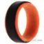 Picture of Silicone Wedding Step Ring - Orange-Black by ROQ for Men - 8 mm Ring