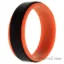 Picture of Silicone Wedding Step Ring - Orange-Black by ROQ for Men - 15 mm Ring