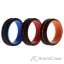Picture of Silicone Wedding 2Layer Middle Line Ring Set - Black by ROQ for Men - 3 x 11 mm Ring