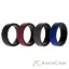 Picture of Silicone Wedding 2Layer Beveled 8mm Ring Set - Bordeaux by ROQ for Men - 4 x 11 mm Ring