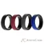 Picture of Silicone Wedding 2Layer Beveled 8mm Ring Set - Bordeaux by ROQ for Men - 4 x 16 mm Ring