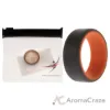 Picture of Silicone Wedding 2Layer Beveled 8mm Ring - Orange-Grey by ROQ for Men - 7 mm Ring