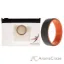 Picture of Silicone Wedding 2Layer Beveled 8mm Ring - Orange-Grey by ROQ for Men - 13 mm Ring