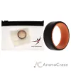 Picture of Silicone Wedding 2Layer Beveled 8mm Ring - Orange-Black by ROQ for Men - 7 mm Ring