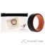 Picture of Silicone Wedding 2Layer Beveled 8mm Ring - Orange-Black by ROQ for Men - 7 mm Ring