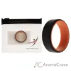 Picture of Silicone Wedding 2Layer Beveled 8mm Ring - Orange-Black by ROQ for Men - 12 mm Ring