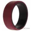 Picture of Silicone Wedding 2Layer Beveled 8mm Ring - Bordeaux by ROQ for Men - 8 mm Ring
