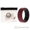 Picture of Silicone Wedding 2Layer Beveled 8mm Ring - Bordeaux by ROQ for Men - 9 mm Ring