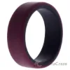 Picture of Silicone Wedding 2Layer Beveled 8mm Ring - Bordeaux by ROQ for Men - 10 mm Ring