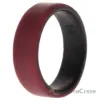 Picture of Silicone Wedding 2Layer Beveled 8mm Ring - Bordeaux by ROQ for Men - 14 mm Ring