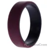 Picture of Silicone Wedding 2Layer Beveled 8mm Ring - Bordeaux by ROQ for Men - 16 mm Ring