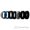 Picture of Silicone Wedding BR Step Ring Set - Metal by ROQ for Men - 7 x 11 mm Ring