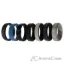 Picture of Silicone Wedding BR Step Ring Set - Metal by ROQ for Men - 7 x 14 mm Ring