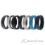Picture of Silicone Wedding BR Step Ring Set - Metal by ROQ for Men - 7 x 16 mm Ring