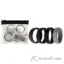 Picture of Silicone Wedding BR Step Ring Set - Black-Camo by ROQ for Men - 4 x 13 mm Ring