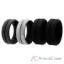 Picture of Silicone Wedding BR Middle Line Ring Set - Marble by ROQ for Men - 4 x 7 mm Ring