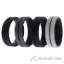Picture of Silicone Wedding BR Middle Line Ring Set - Marble by ROQ for Men - 4 x 15 mm Ring