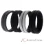 Picture of Silicone Wedding BR Middle Line Ring Set - Marble by ROQ for Men - 4 x 16 mm Ring