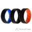 Picture of Silicone Wedding BR Middle Line Ring Set - MultiColor by ROQ for Men - 3 x 8 mm Ring