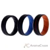 Picture of Silicone Wedding BR Middle Line Ring Set - MultiColor by ROQ for Men - 3 x 14 mm Ring