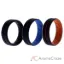 Picture of Silicone Wedding BR Middle Line Ring Set - MultiColor by ROQ for Men - 3 x 14 mm Ring