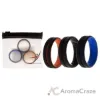 Picture of Silicone Wedding BR Middle Line Ring Set - MultiColor by ROQ for Men - 3 x 15 mm Ring