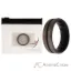 Picture of Silicone Wedding BR Middle Line Ring - Black-Silver by ROQ for Men - 11 mm Ring