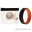 Picture of Silicone Wedding BR Middle Line Ring - Orange-Black by ROQ for Men - 16 mm Ring