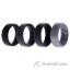 Picture of Silicone Wedding BR 8mm Edge Ring Set - Black-Camo by ROQ for Men - 4 x 7 mm Ring