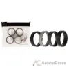 Picture of Silicone Wedding BR 8mm Edge Ring Set - Black-Camo by ROQ for Men - 4 x 9 mm Ring