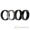 Picture of Silicone Wedding BR 8mm Edge Ring Set - Black-Camo by ROQ for Men - 4 x 14 mm Ring