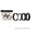 Picture of Silicone Wedding BR 8mm Edge Ring Set - Black-Camo by ROQ for Men - 4 x 15 mm Ring