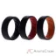 Picture of Silicone Wedding BR 8mm Edge Ring Set - MultiColor by ROQ for Men - 3 x 10 mm Ring