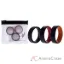 Picture of Silicone Wedding BR 8mm Edge Ring Set - MultiColor by ROQ for Men - 3 x 11 mm Ring