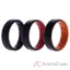Picture of Silicone Wedding BR 8mm Edge Ring Set - MultiColor by ROQ for Men - 3 x 15 mm Ring