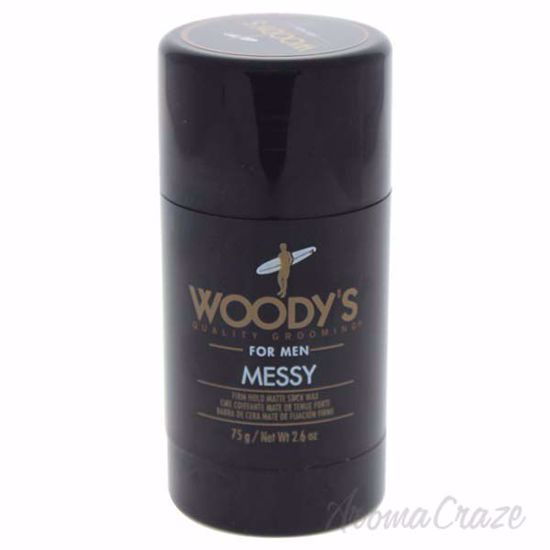 Messy Firm Hold Matte Stick Wax by Woodys for Men - 2.6 oz D