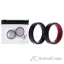 Picture of Silicone Wedding BR 8mm Edge Ring Set - Black-Red by ROQ for Men - 2 x 16 mm Ring