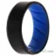 Picture of Silicone Wedding BR 8mm Edge Ring - Light-Blue-Black by ROQ for Men - 7 mm Ring