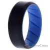 Picture of Silicone Wedding BR 8mm Edge Ring - Light-Blue-Black by ROQ for Men - 9 mm Ring