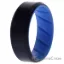 Picture of Silicone Wedding BR 8mm Edge Ring - Light-Blue-Black by ROQ for Men - 9 mm Ring