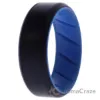 Picture of Silicone Wedding BR 8mm Edge Ring - Light-Blue-Black by ROQ for Men - 11 mm Ring