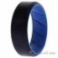 Picture of Silicone Wedding BR 8mm Edge Ring - Light-Blue-Black by ROQ for Men - 11 mm Ring