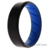 Picture of Silicone Wedding BR 8mm Edge Ring - Light-Blue-Black by ROQ for Men - 13 mm Ring